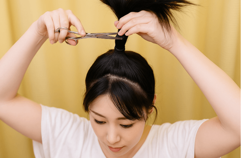 結んで切る方法 ゴムカットの正しいやり方