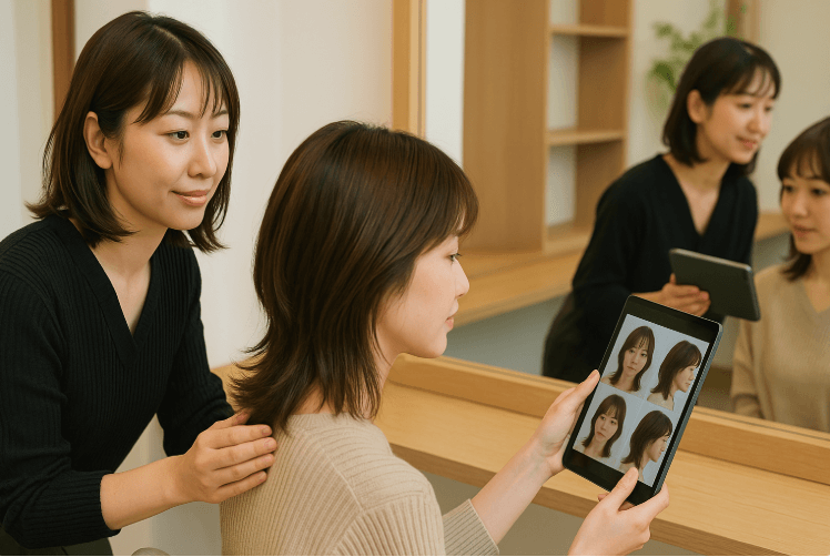 カメラ診断で分かるウルフカットの似合う条件