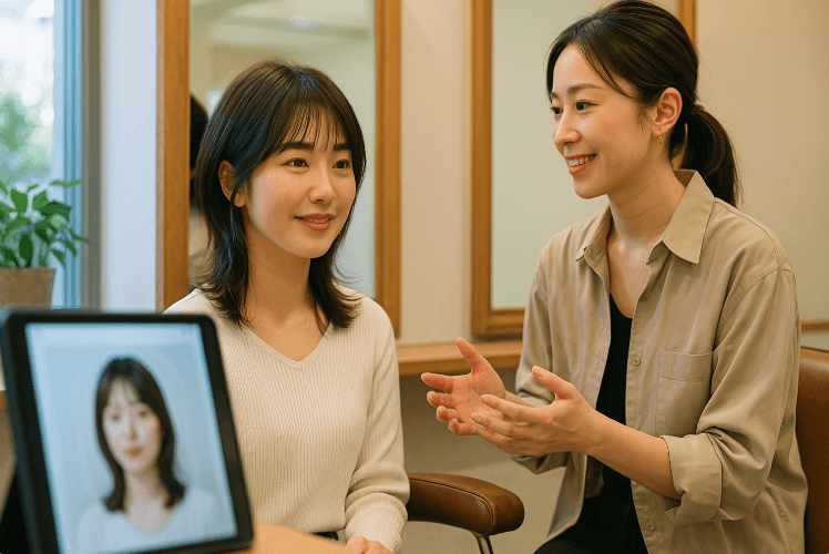 AI診断アプリでウルフカットが似合うかをチェック！