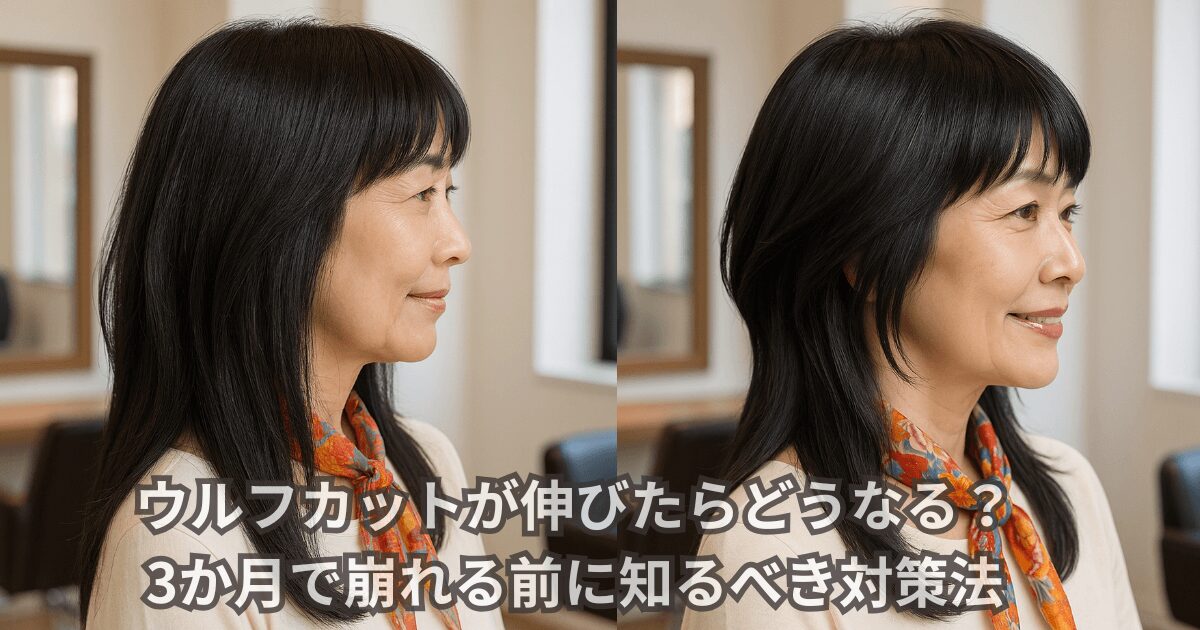 ウルフカットが伸びたらどうなる？3か月で崩れる前に知るべき対策法